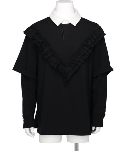 Simone Rocha(シモーネ・ロシャ) 2026SS RUFFLE FRILL RUGBY SHIRT 96762240004