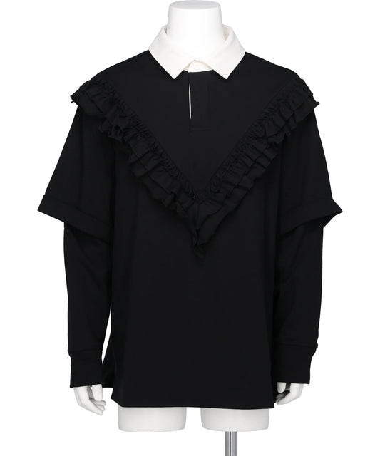 Simone Rocha(シモーネ・ロシャ) 2026SS RUFFLE FRILL RUGBY SHIRT 96762240004