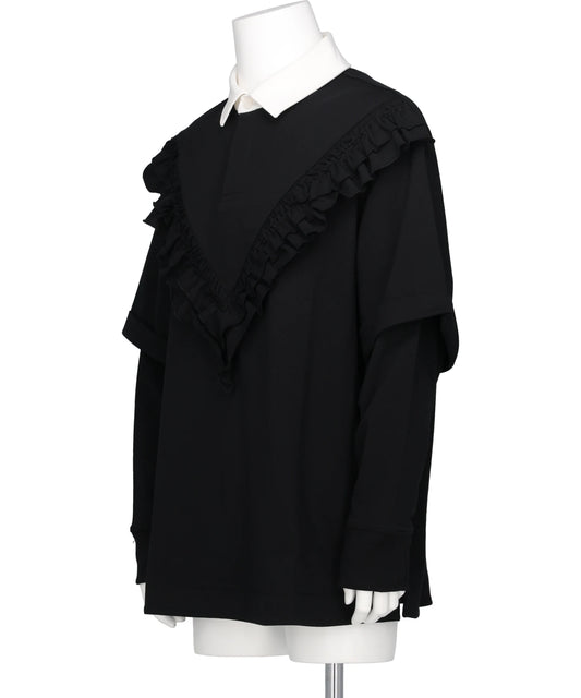 RUFFLE FRILL RUGBY SHIRT