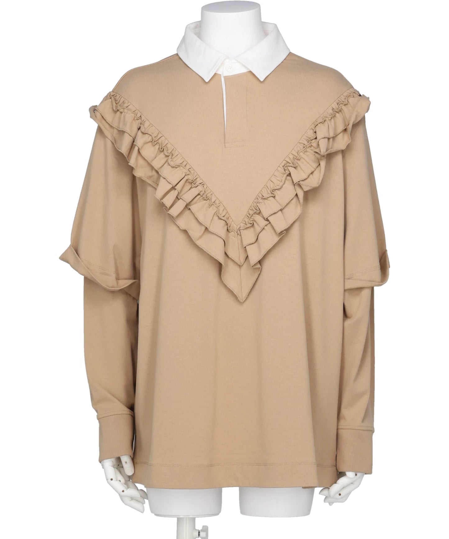 Simone Rocha(シモーンロシャ) 2026SS RUFFLE FRILL RUGBY SHIRT