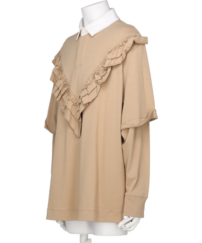 Simone Rocha(シモーンロシャ) 2026SS RUFFLE FRILL RUGBY SHIRT 96762240004