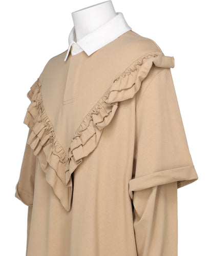 Simone Rocha(シモーンロシャ) 2026SS RUFFLE FRILL RUGBY SHIRT