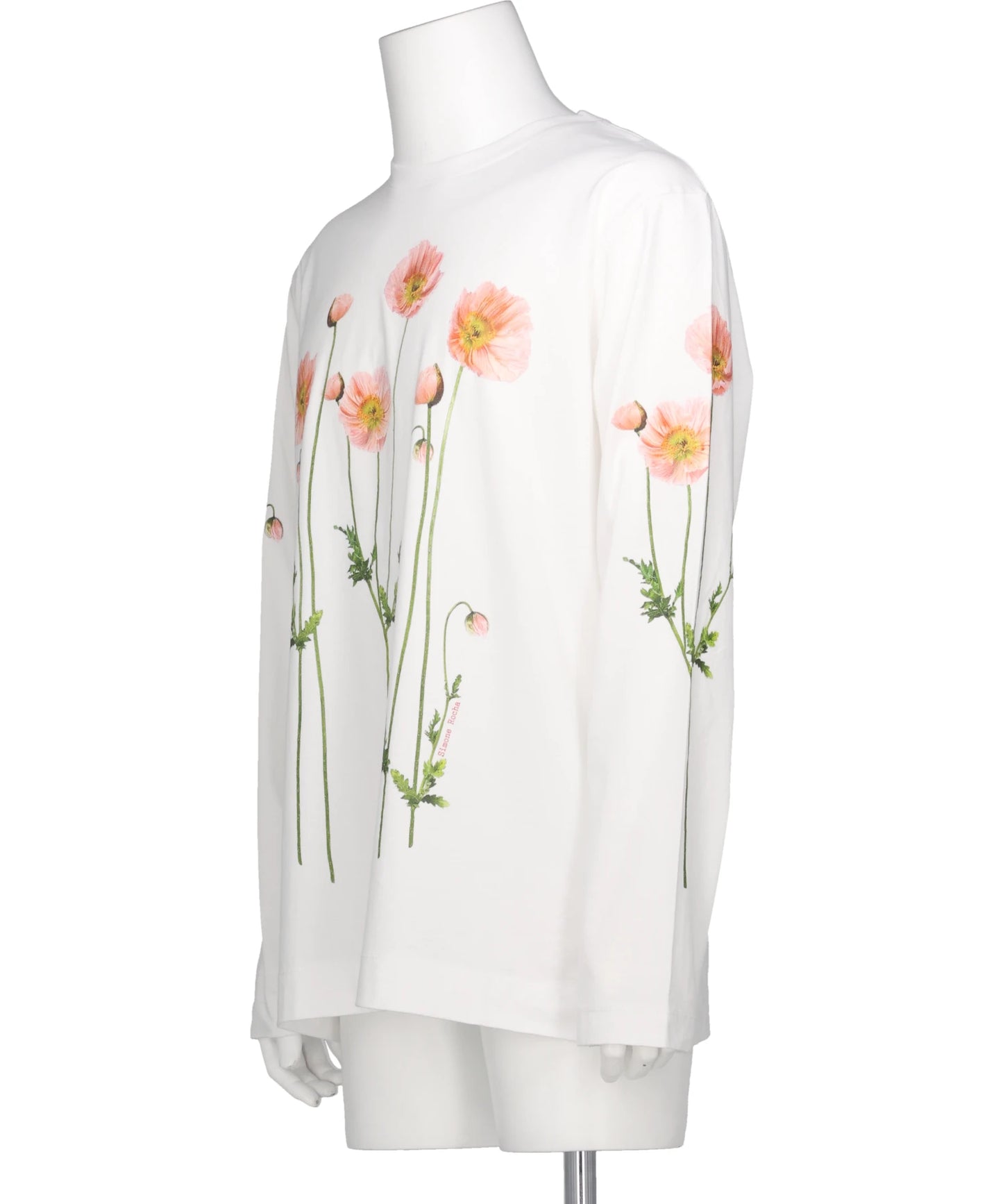 POPPY FIELD PRINT LONG SLEEVE T-SHIRT