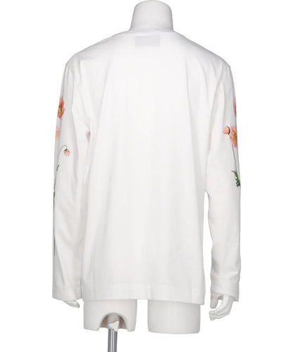 POPPY FIELD PRINT LONG SLEEVE T-SHIRT