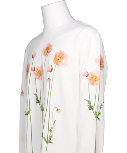 POPPY FIELD PRINT LONG SLEEVE T-SHIRT