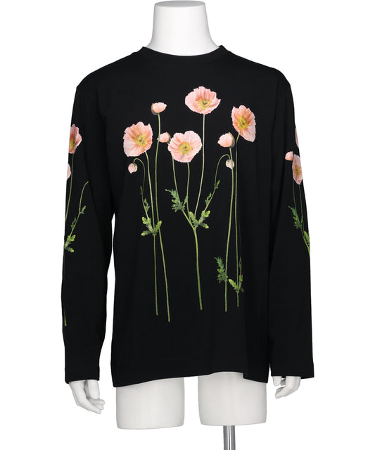 Simone Rocha(シモーネ ロシャ) 2026SS POPPY FIELD PRINT LONG SLEEVE T-SHIRT 96762341002