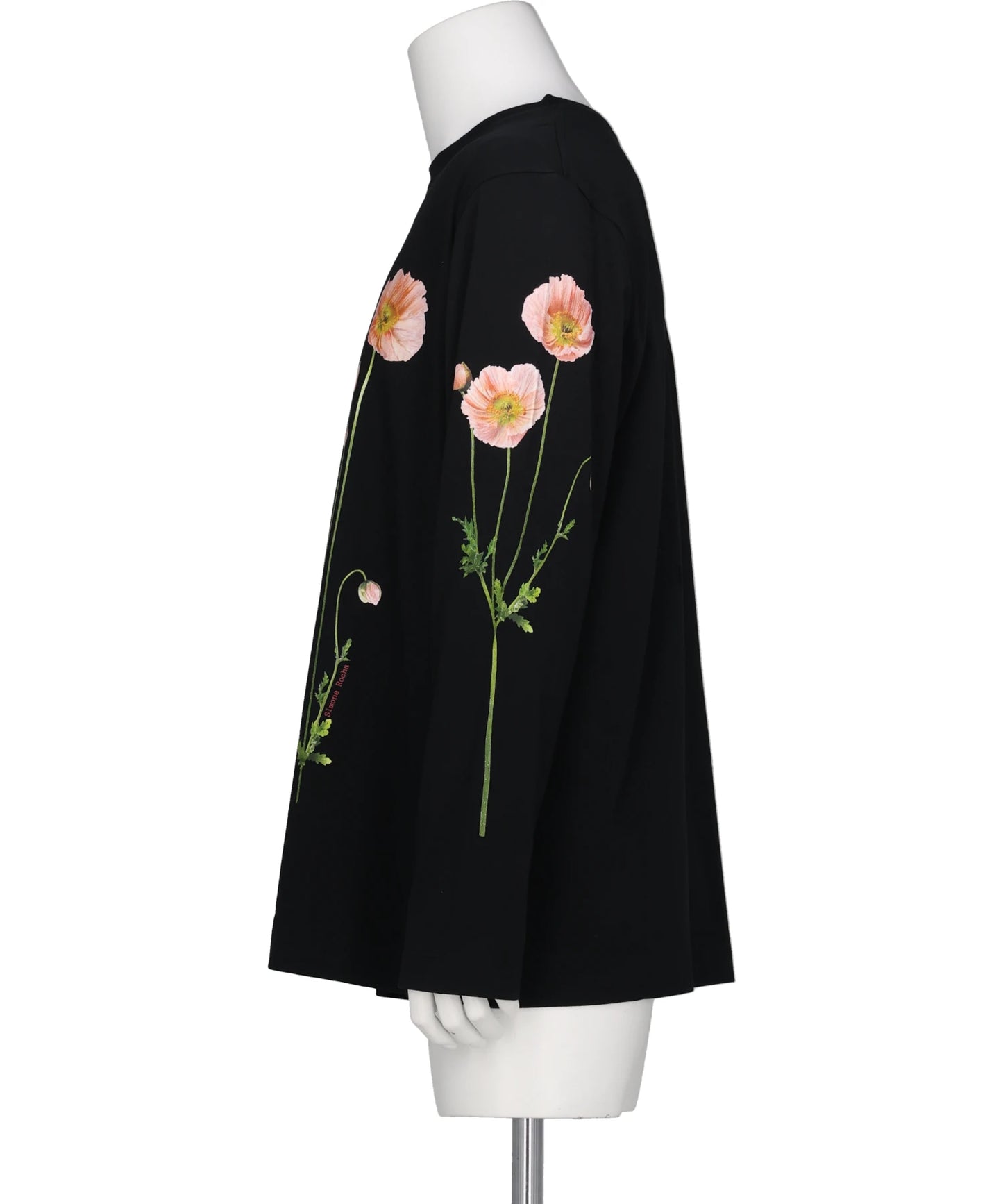 POPPY FIELD PRINT LONG SLEEVE T-SHIRT