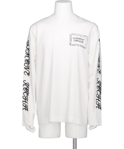 Simone Rocha(シモーネ ロシャ) 2026SS PILLOWCASE LOGO PRINT LS T-SHIRT 96762341005