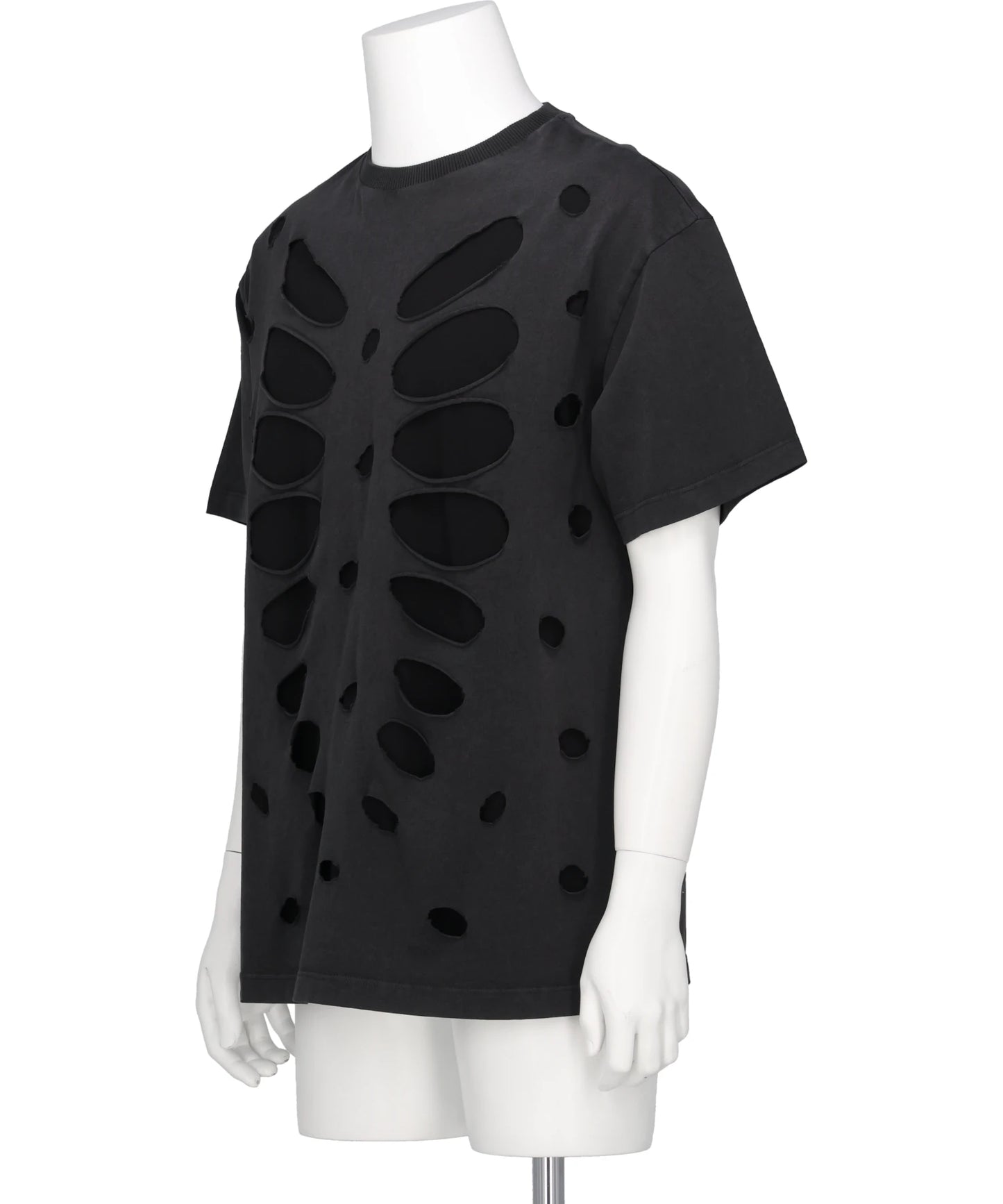 T-SHIRT SEMI-DISTRESSED DOUBLE LAYER