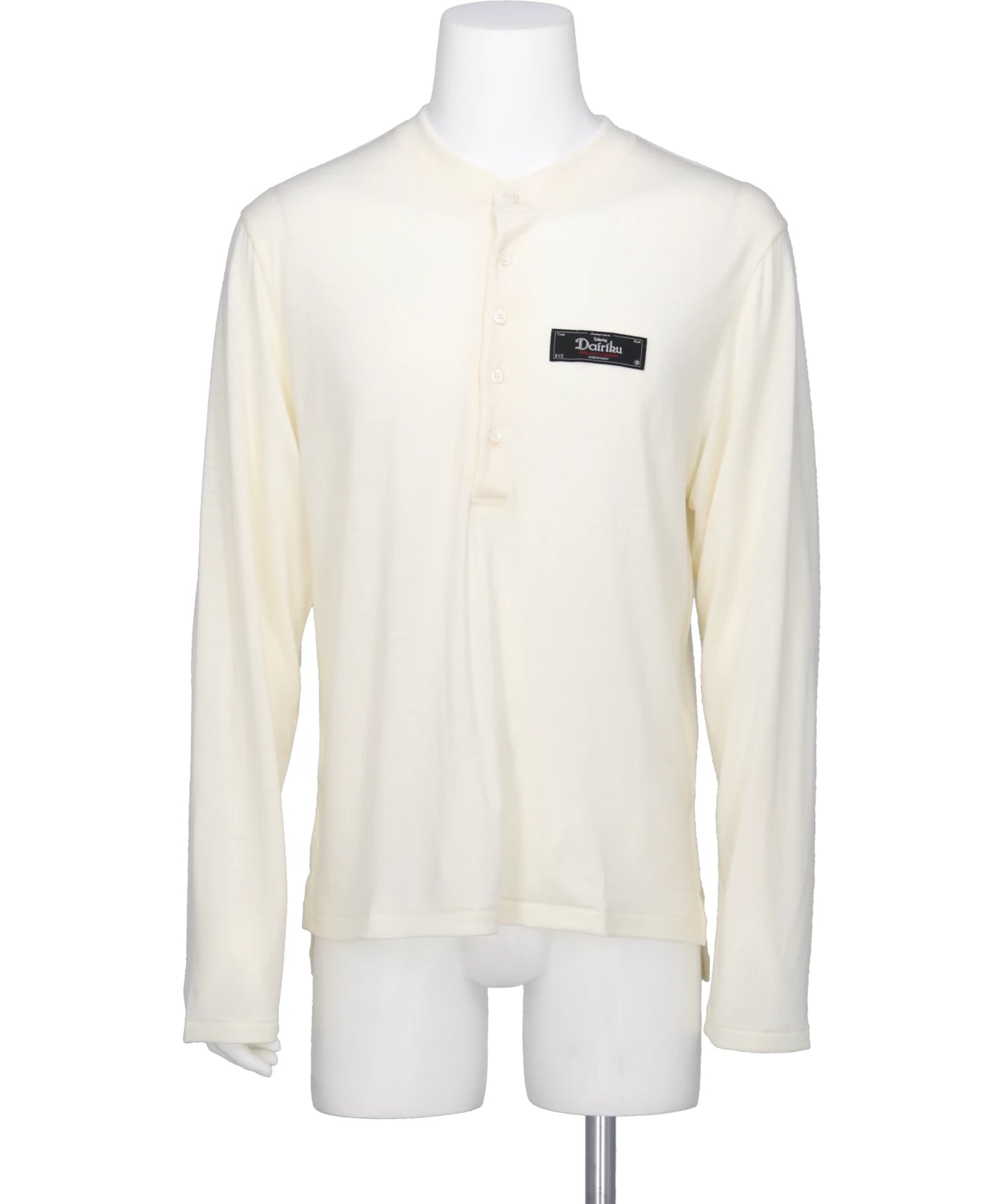 DAIRIKU（ダイリク）WOOL HENRY NECK L-S TEE