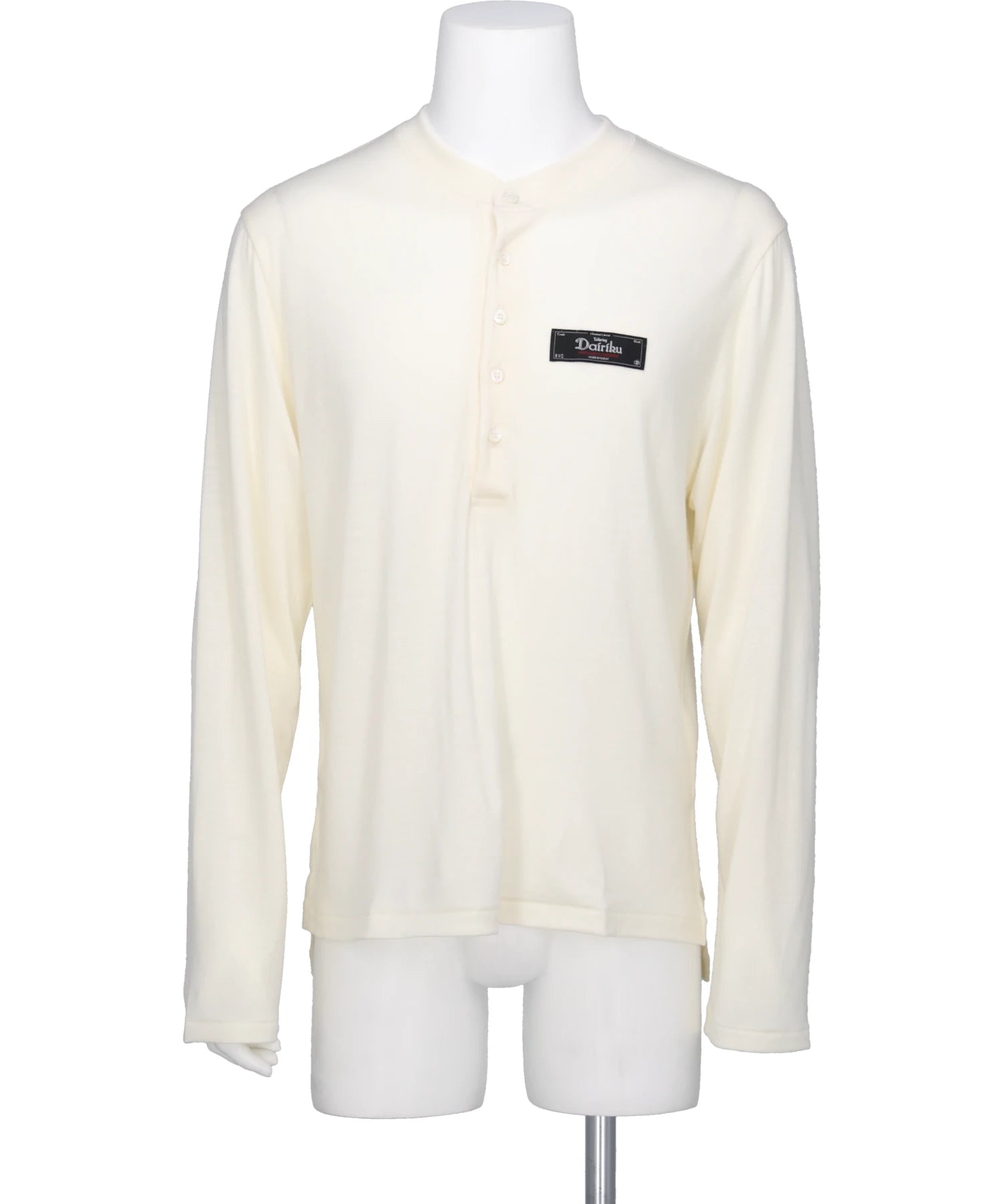 DAIRIKU（ダイリク）WOOL HENRY NECK L-S TEE