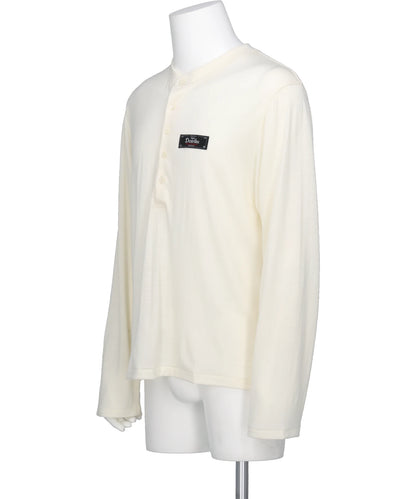 WOOL HENRY NECK L-S TEE