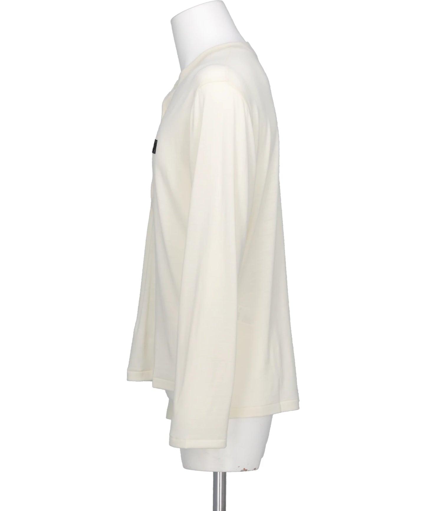 WOOL HENRY NECK L-S TEE