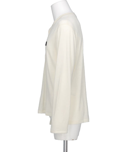 WOOL HENRY NECK L-S TEE
