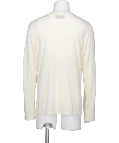 WOOL HENRY NECK L-S TEE