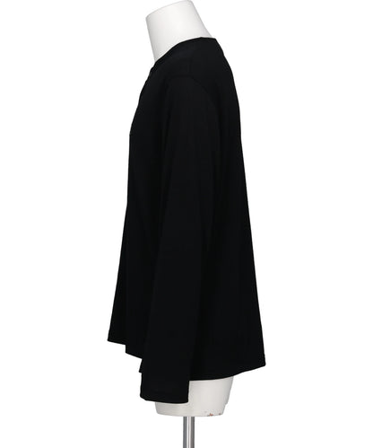 WOOL HENRY NECK L-S TEE