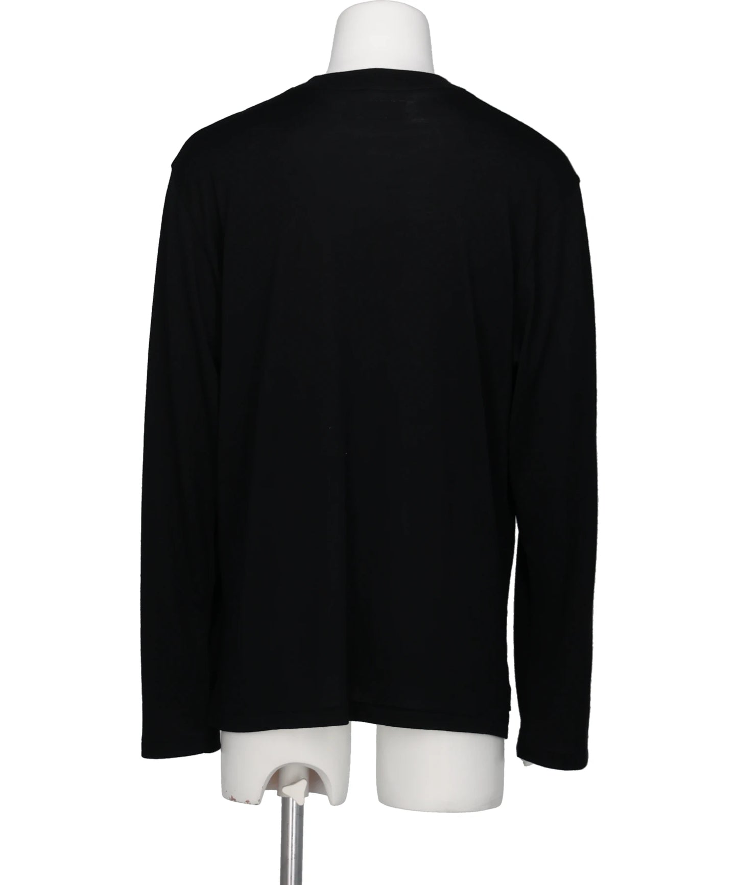 WOOL HENRY NECK L-S TEE
