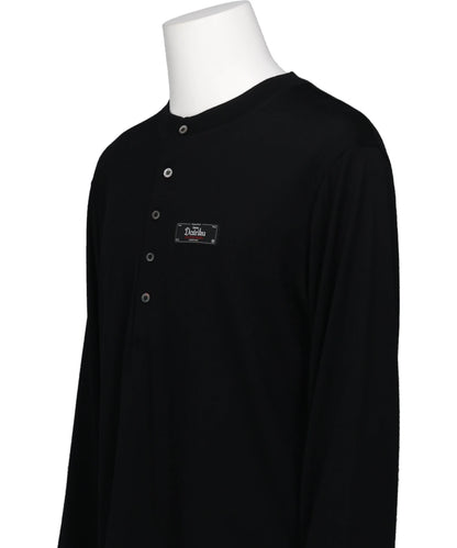 WOOL HENRY NECK L-S TEE