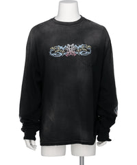 KAMIYA(カミヤ) 2026SS “ROSE-KMY” DISTRESSED LONG-SLEEVET-SHIRT G16LT087