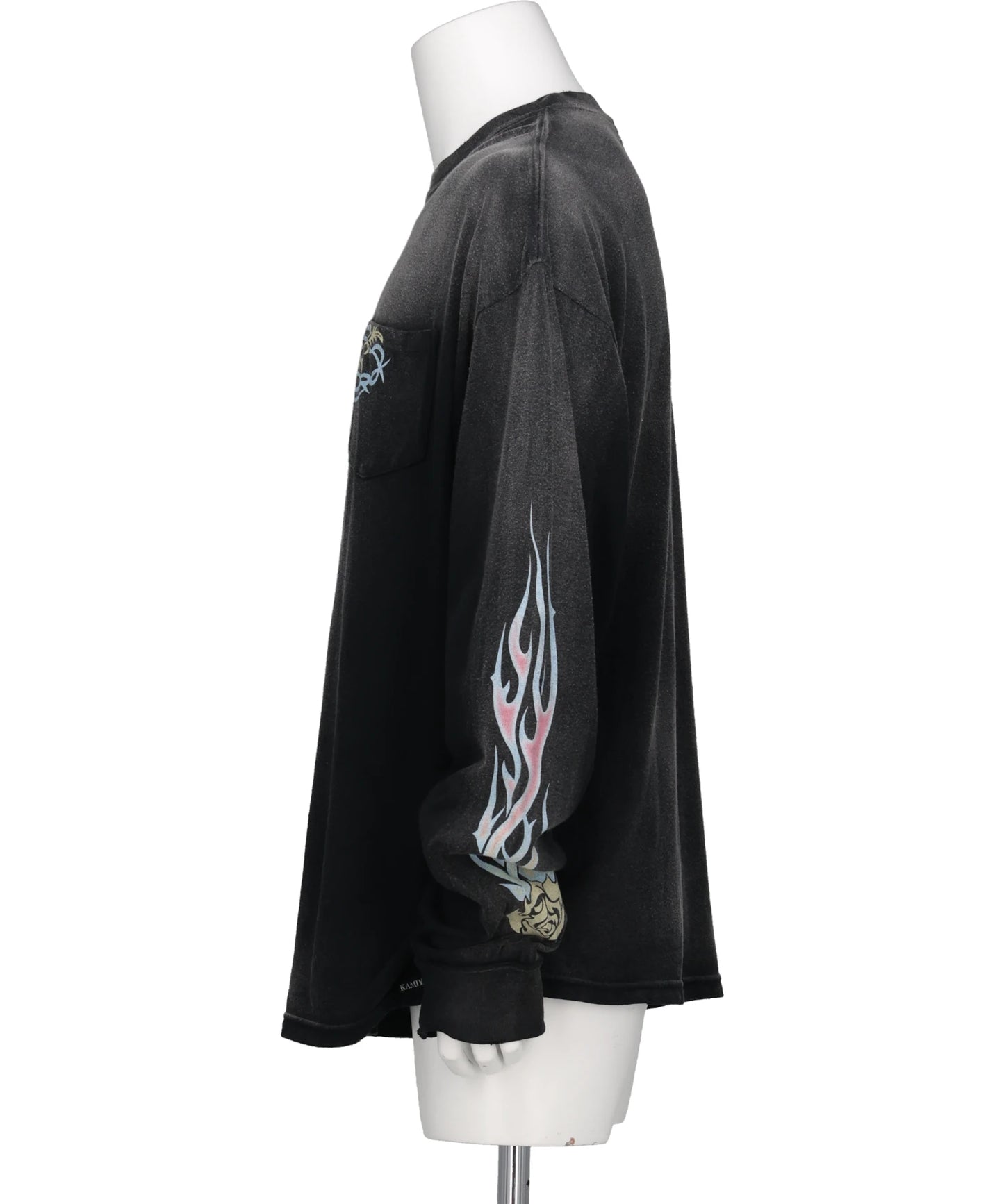 “ROSE-KMY” DISTRESSED LONG-SLEEVET-SHIRT
