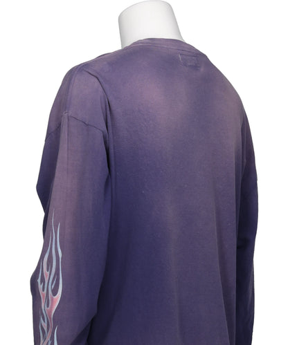 “ROSE-KMY” DISTRESSED LONG-SLEEVET-SHIRT