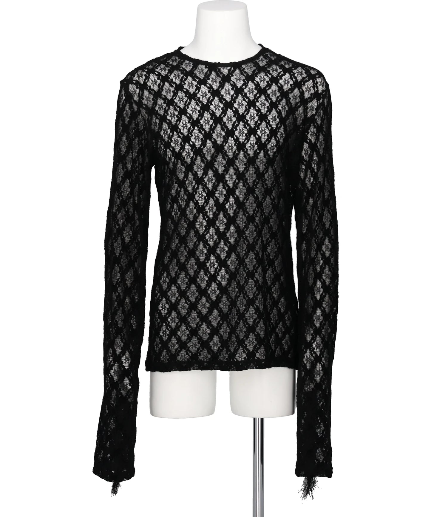 JOHN LAWRENCE SULLIVAN(ジョンローレンスサリバン) 2026AW LACE PULLOVER WITH FRINGE 5B008-0226-05