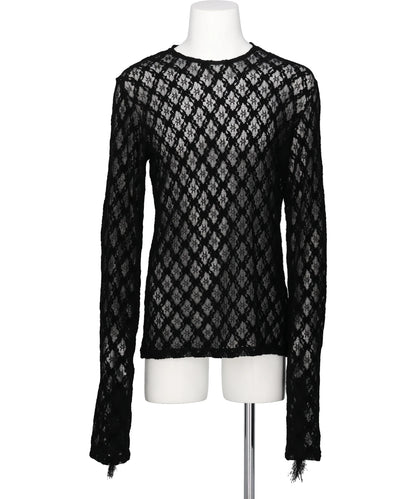 JOHN LAWRENCE SULLIVAN(ジョンローレンスサリバン) 2026AW LACE PULLOVER WITH FRINGE 5B008-0226-05