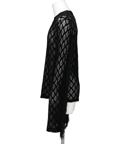 LACE PULLOVER WITH FRINGE