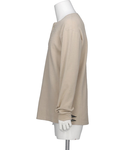 BORD WAFFLEKNIT HENLEY L/S TEE