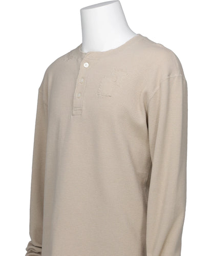 BORD WAFFLEKNIT HENLEY L/S TEE