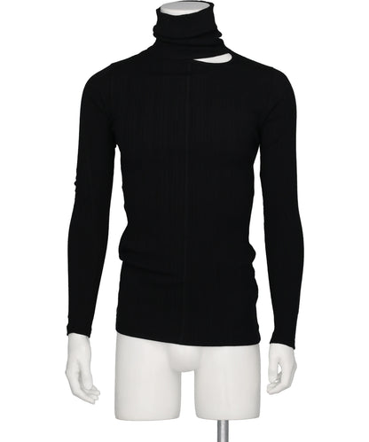 LGN LOUIS GABRIEL NOUCHI TURTLENECK WITH SIGNATURE OPENING