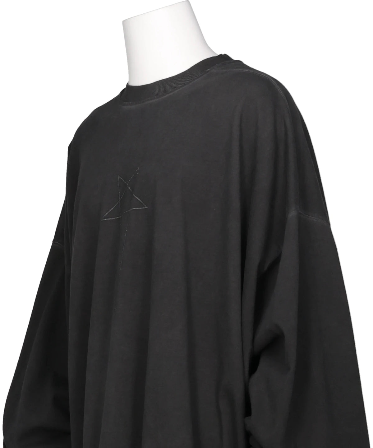 HUN CREWNECK - FADED BLACK/SILVER