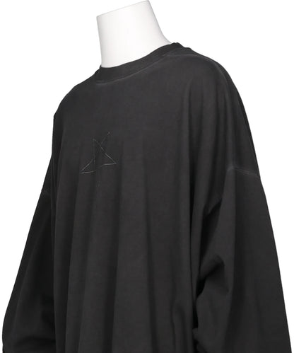 HUN CREWNECK - FADED BLACK/SILVER