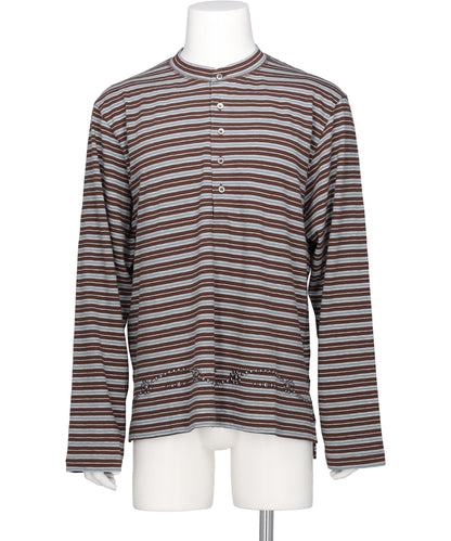 DAIRIKU（ダイリク）"CHARLES" STUDS HENRY NECK TEE