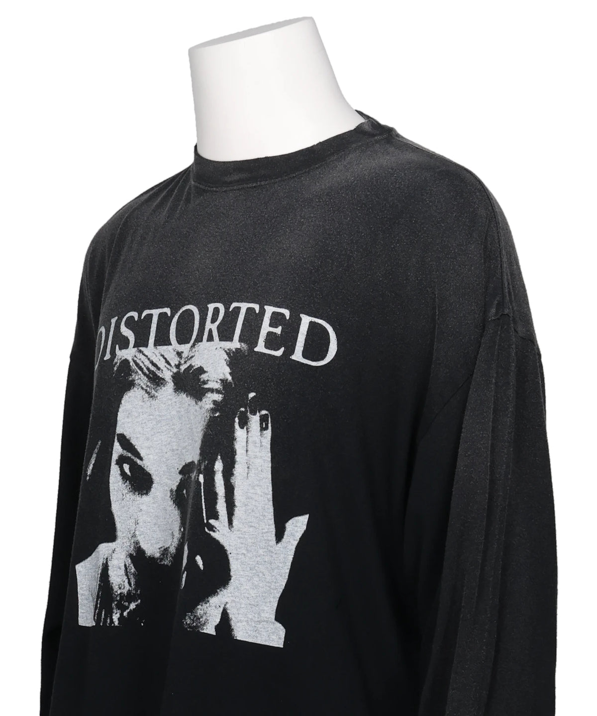 "DISTORTED GIRL"L/S TEE