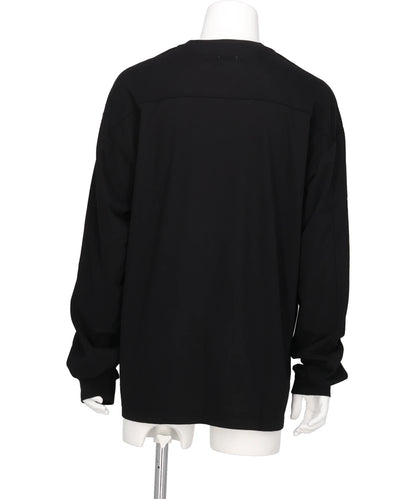 SUVIN COTTON YOKE T-SHIRT LONG SLEEVES