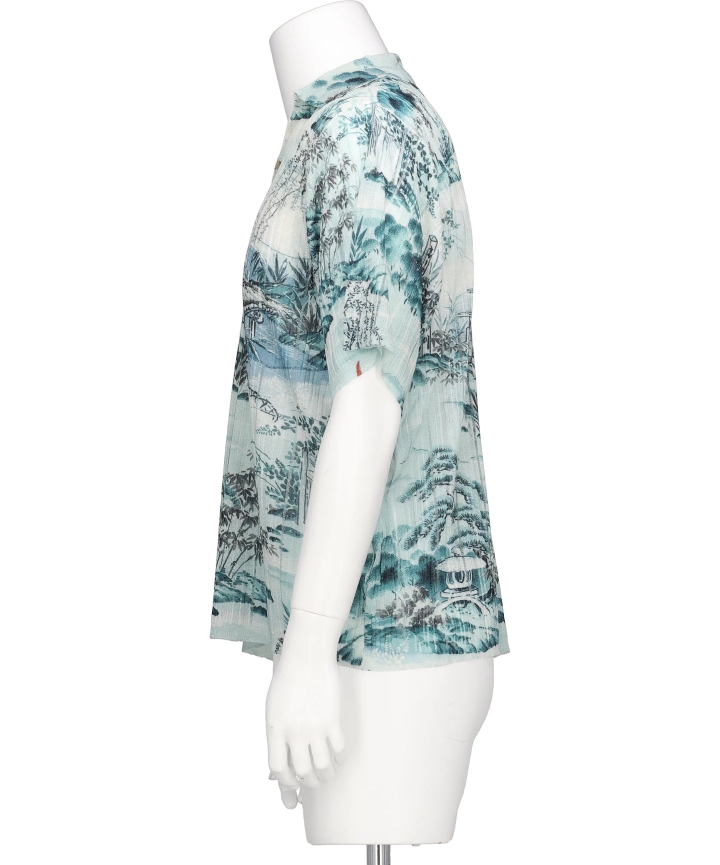 "JAPANESE PATTERN ALOHA" TRANSFER PRINT POLO KNIT