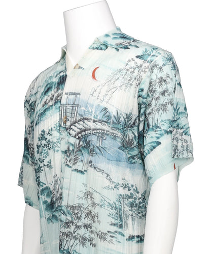 "JAPANESE PATTERN ALOHA" TRANSFER PRINT POLO KNIT