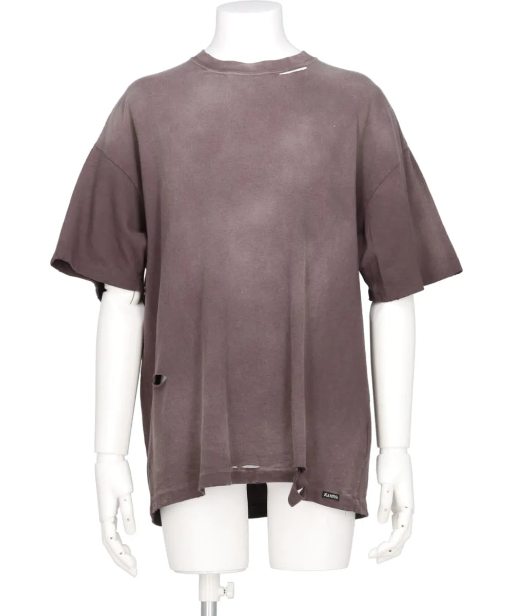 "KMY-SNAKE" DISTRESSED TEE