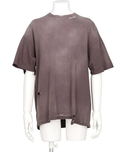 "KMY-SNAKE" DISTRESSED TEE