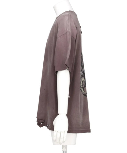 "KMY-SNAKE" DISTRESSED TEE