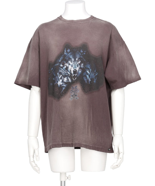 "KMY-WOLF" DISTRESSED TEE