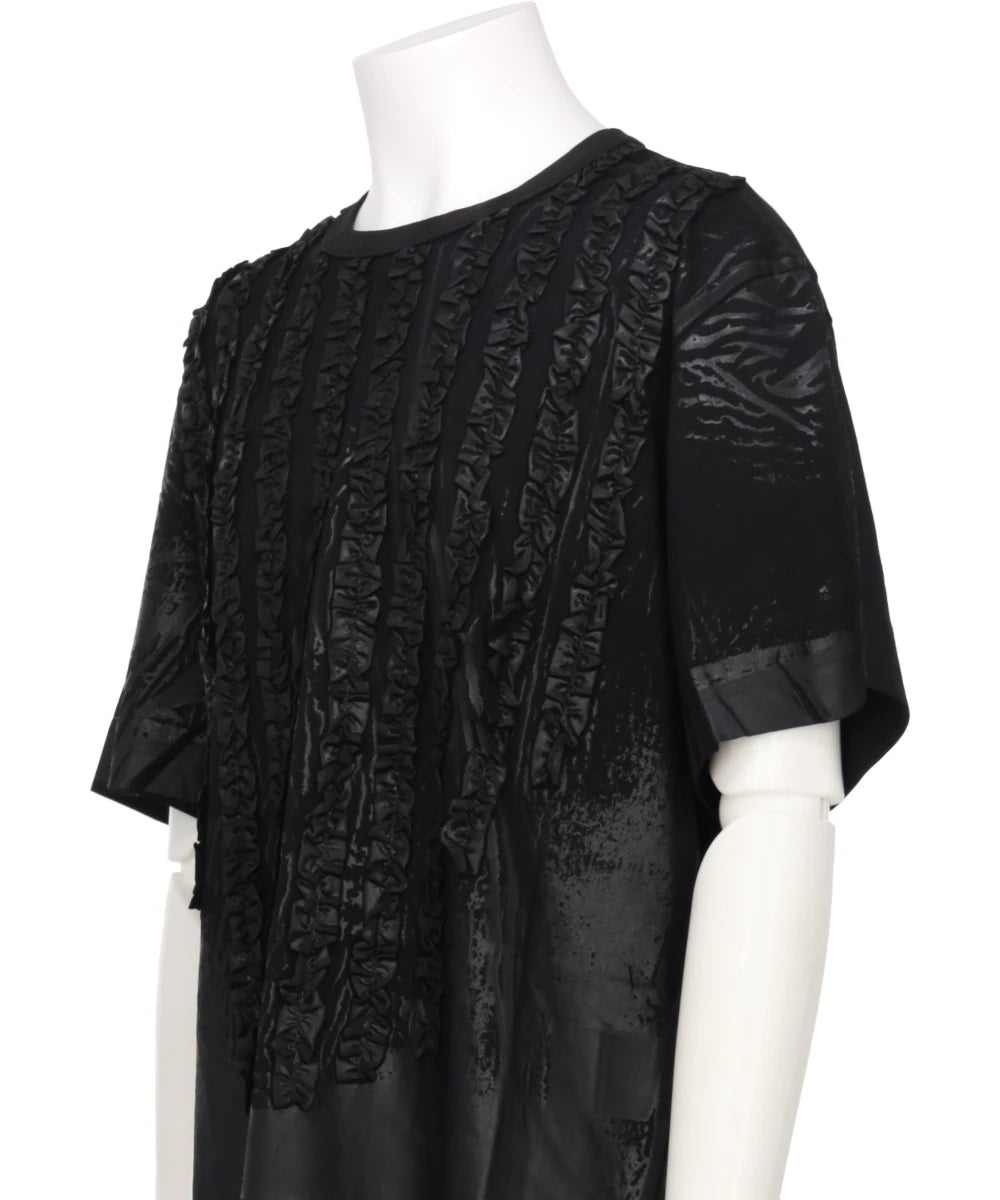 RUFFLE PRINT T-SHIRTS