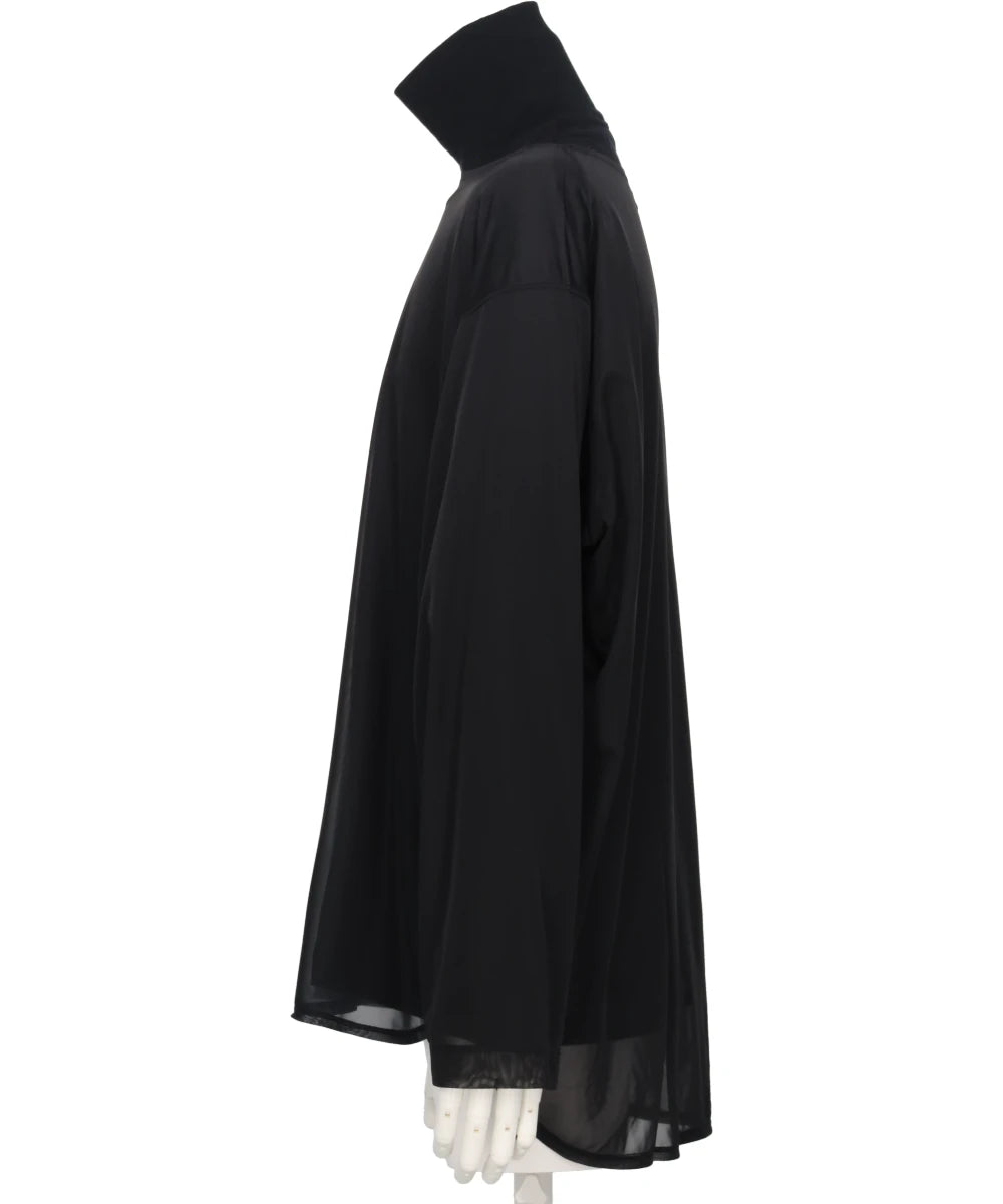 LAYERD HIGH NECK LONG SLEEVE PRINT T