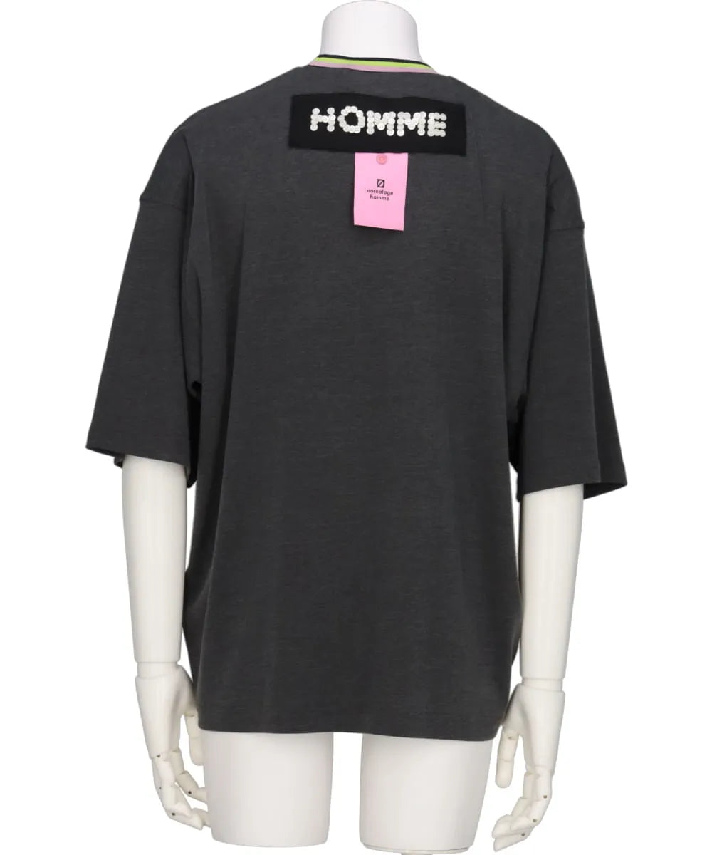 HOMME BUTTON T-SHIRT
