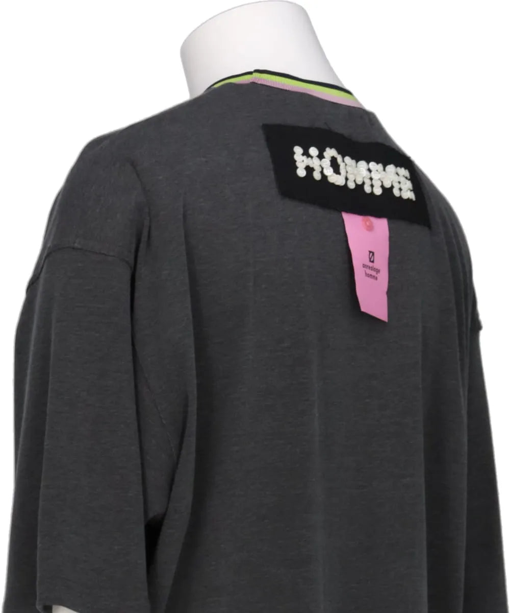 HOMME BUTTON T-SHIRT