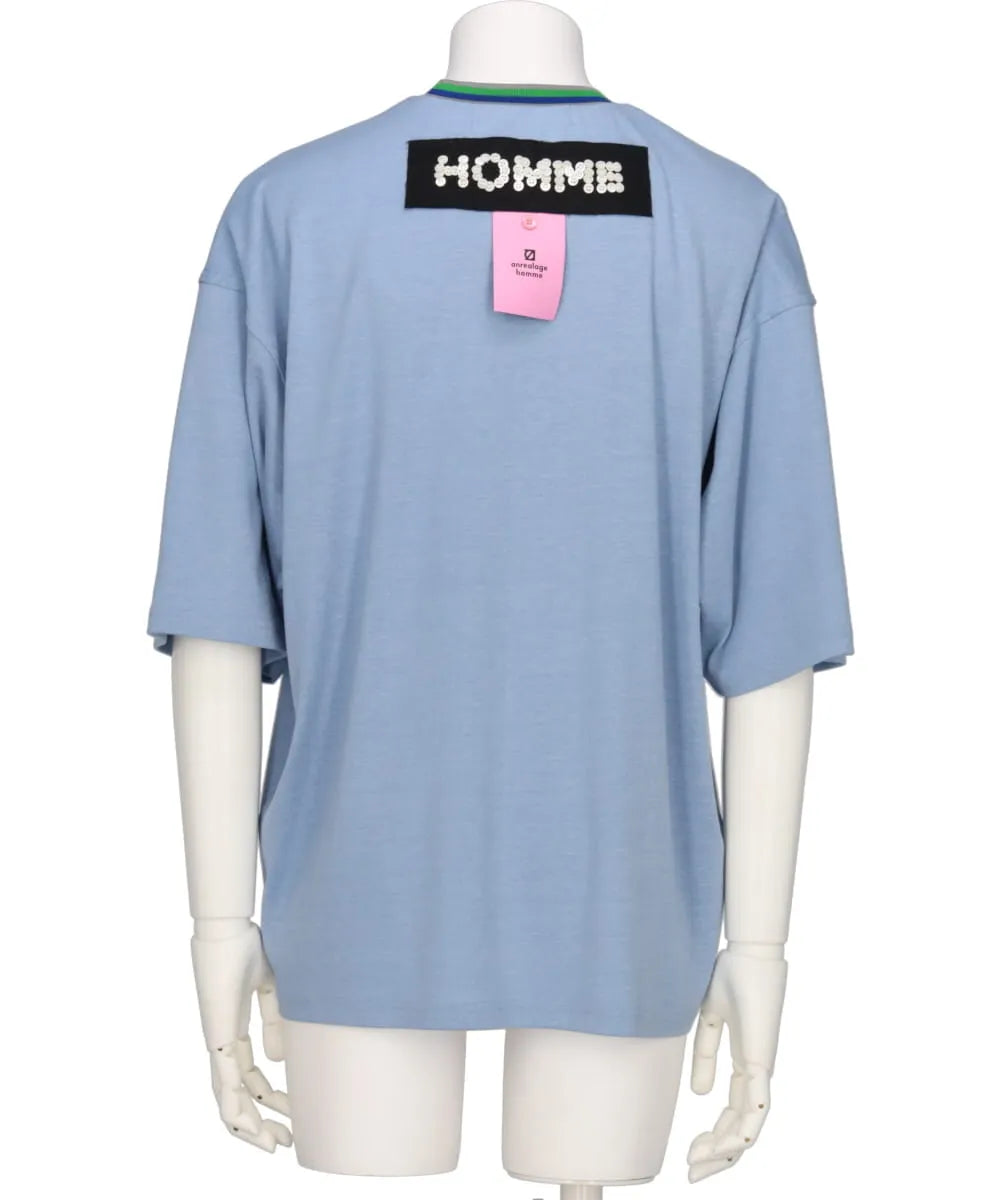 HOMME BUTTON T-SHIRT