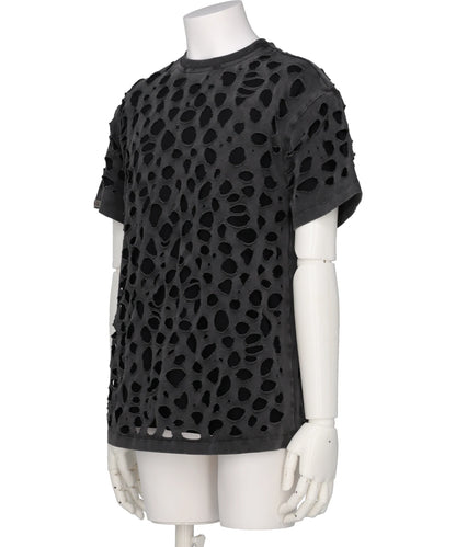 T-SHIRT DISTRESSED  BLACK