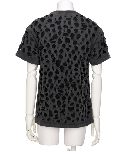 T-SHIRT DISTRESSED  BLACK