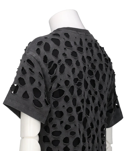 T-SHIRT DISTRESSED  BLACK